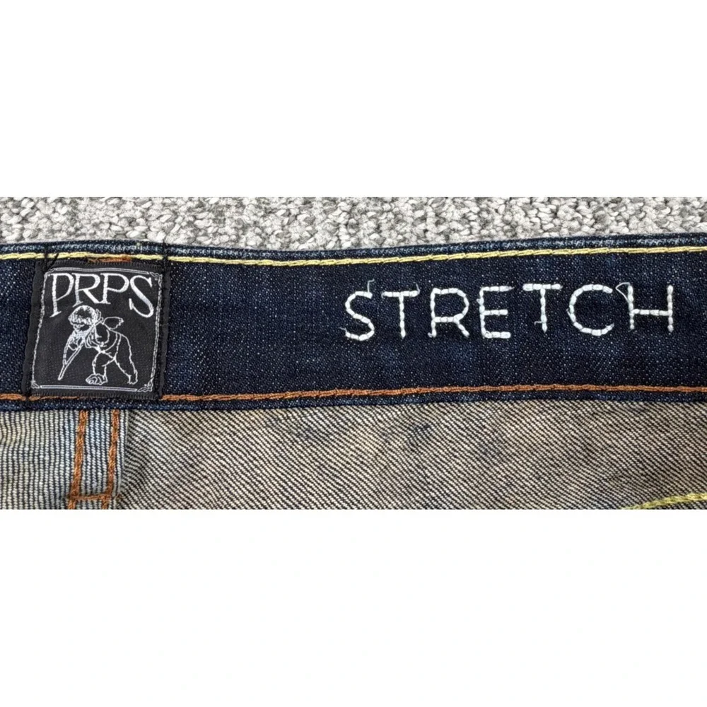 PRPS Windsor Jeans Mens 34 Blue Tapered Skinny Fit Stretch Vintage E00P218W - Picture 2 of 10